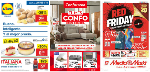 Fullets setmanals de grans distribuïdors